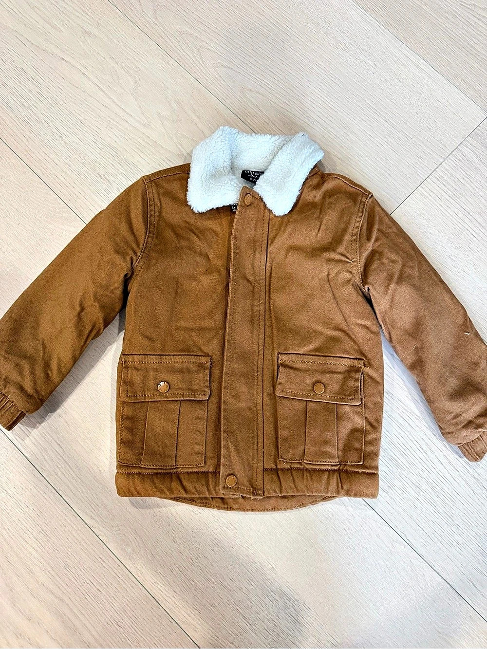 Little Bipsy Baby Brown Sherpa Jacket Like New | 18-24 months